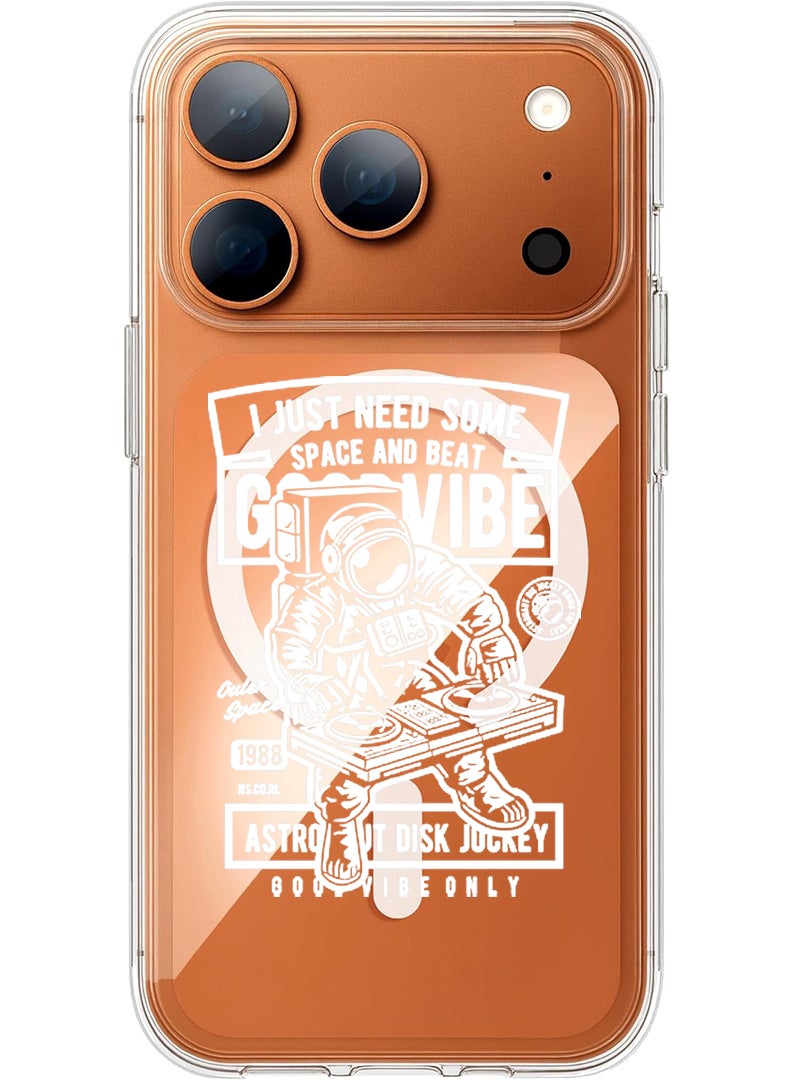 Theodor Magnetic Case for Apple iPhone 17 Pro Compatible with MagSafe Wireless Charging, Shockproof Phone Bumper Cover - Good vibe - Image 1