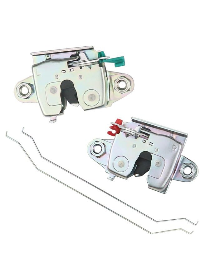 Osompar 1 Pair Tailgate Latch Lock and Rod Left Right Side Compatible with Toyota Tundra 2007-2021 Replaces 65780-0C041 65790-0C041 65655-0C011 65656-0C011 - Image 1