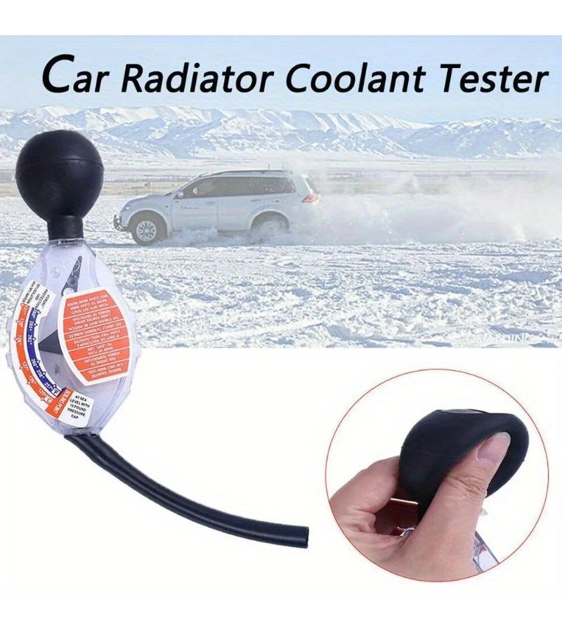 White High Precision Coolant Tester For Car Radiator Antifreeze Testing Auto Cooling System Replacement Tool - Image 1