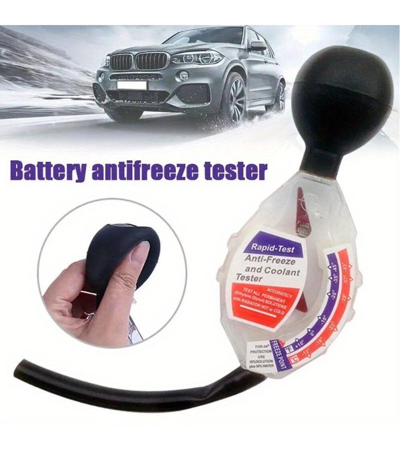 White High Precision Coolant Tester For Car Radiator Antifreeze Testing Auto Cooling System Replacement Tool - Image 3