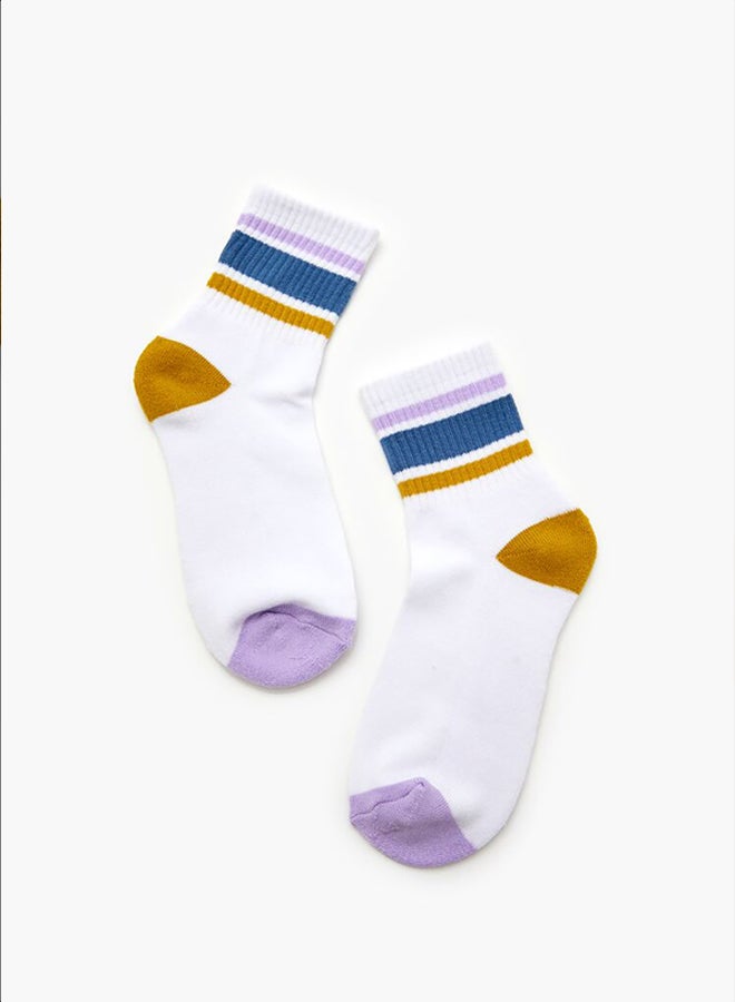 FOREVER 21 Varsity-Striped Crew Socks - Image 2