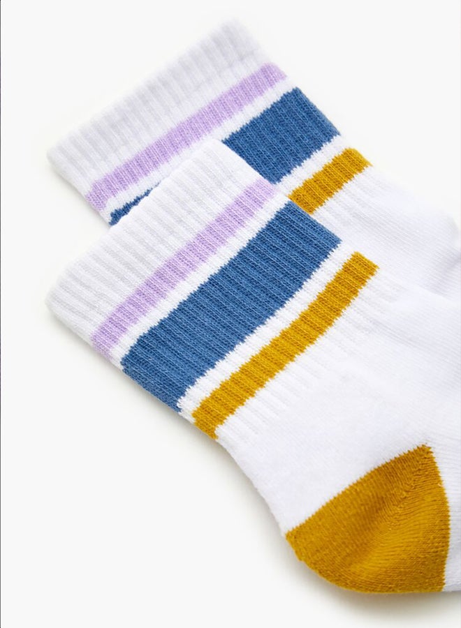 FOREVER 21 Varsity-Striped Crew Socks - Image 3