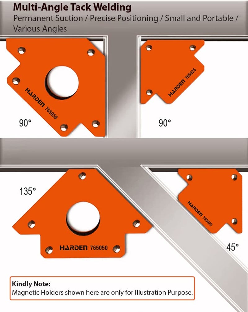 Harden Welding Magnetic Angle Set Corner Clamp MultiAngle for Welding and Holding Purpose 115kg Holding Force Capacity 765025 - Image 4