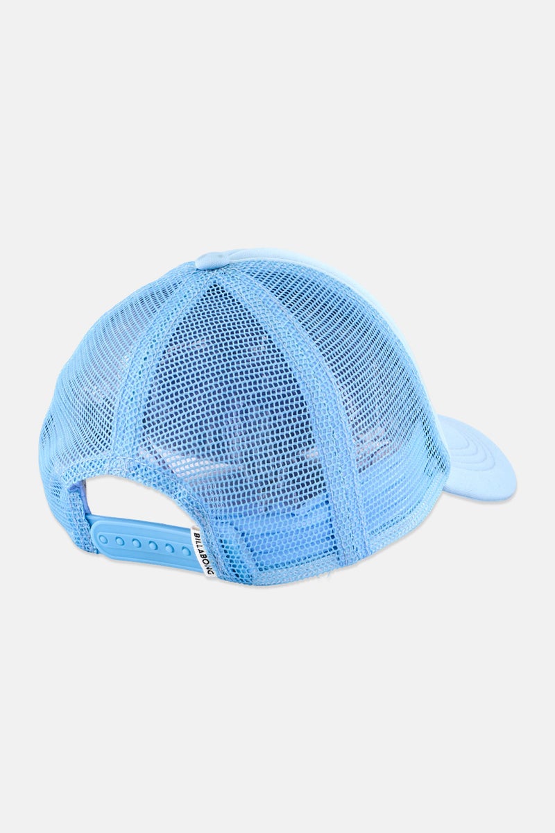 Kids Girl Graphic Print Adjustable Cap, Light Blue