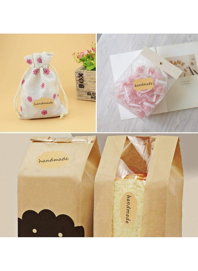 Bukela 300Pcs Brown Kraft Paper Labels Stickers Roll  - Image 3