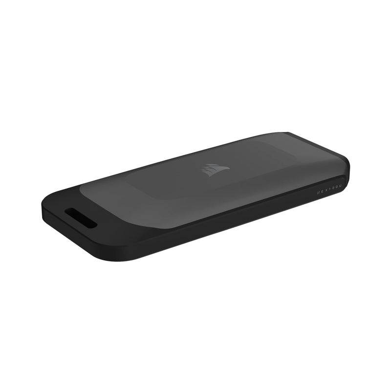 CORSAIR Corsair EX100U 1TB Portable USB Type-C Storage Drive - Blazing-Fast Storage to Any PC/Mac/Console, Gen2 x2 Connection, Up to 20Gbps, Plug and Play, Included USB Type-C and USB Type-A Cables - Black - Image 1