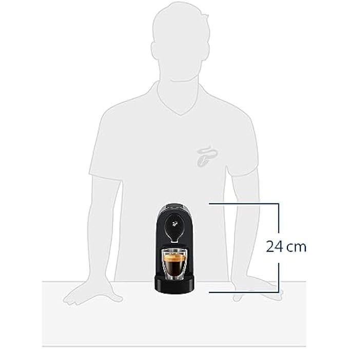 Tchibo Cafissimo Pure Plus Coffee Machine Capsule Machine For Caff Crema Espresso And Coffee 08 L 1250 Watt 119 X 337 X 24 Cm Red - Image 5