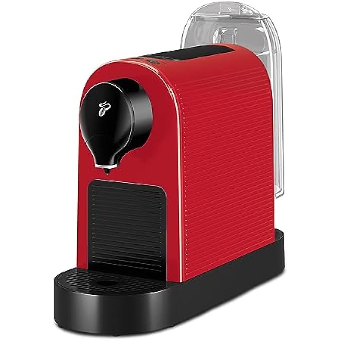 Tchibo Cafissimo Pure Plus Coffee Machine Capsule Machine For Caff Crema Espresso And Coffee 08 L 1250 Watt 119 X 337 X 24 Cm Red - Image 4