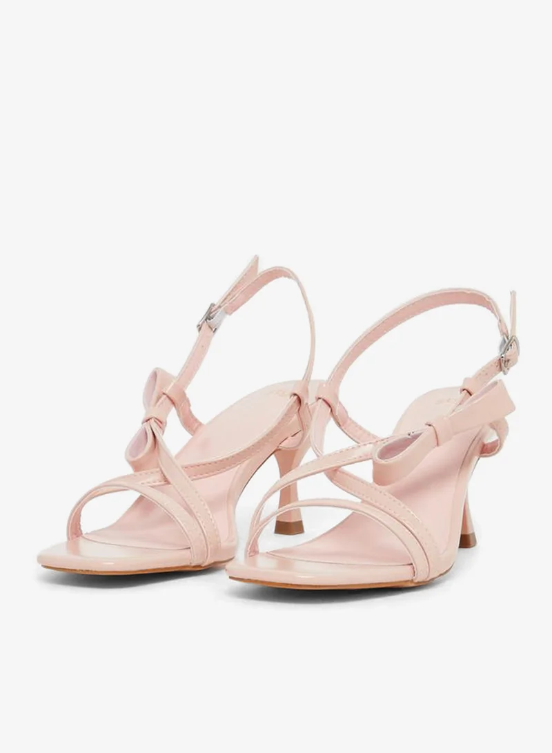 Styli Styli Criss Cross Open Toe Stiletto Heel Sandals