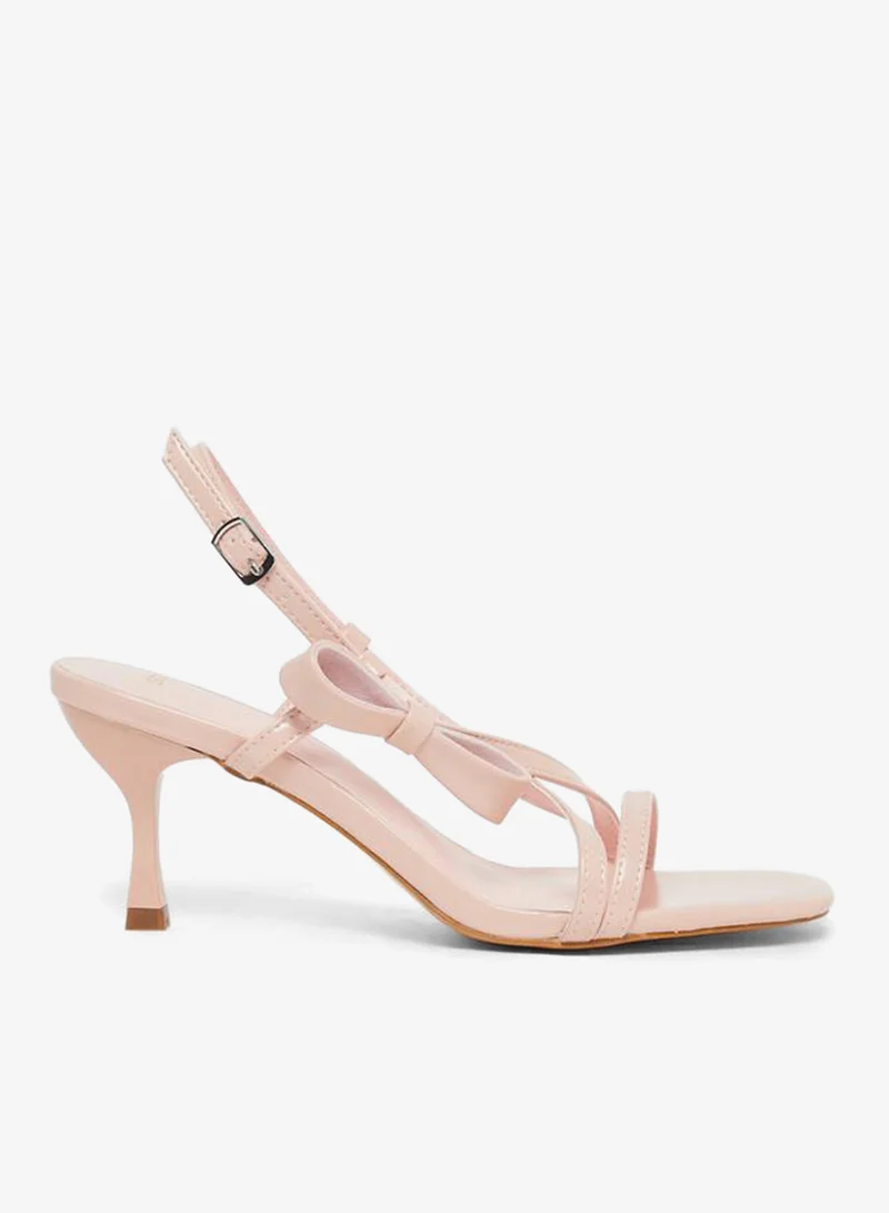 Styli Styli Criss Cross Open Toe Stiletto Heel Sandals