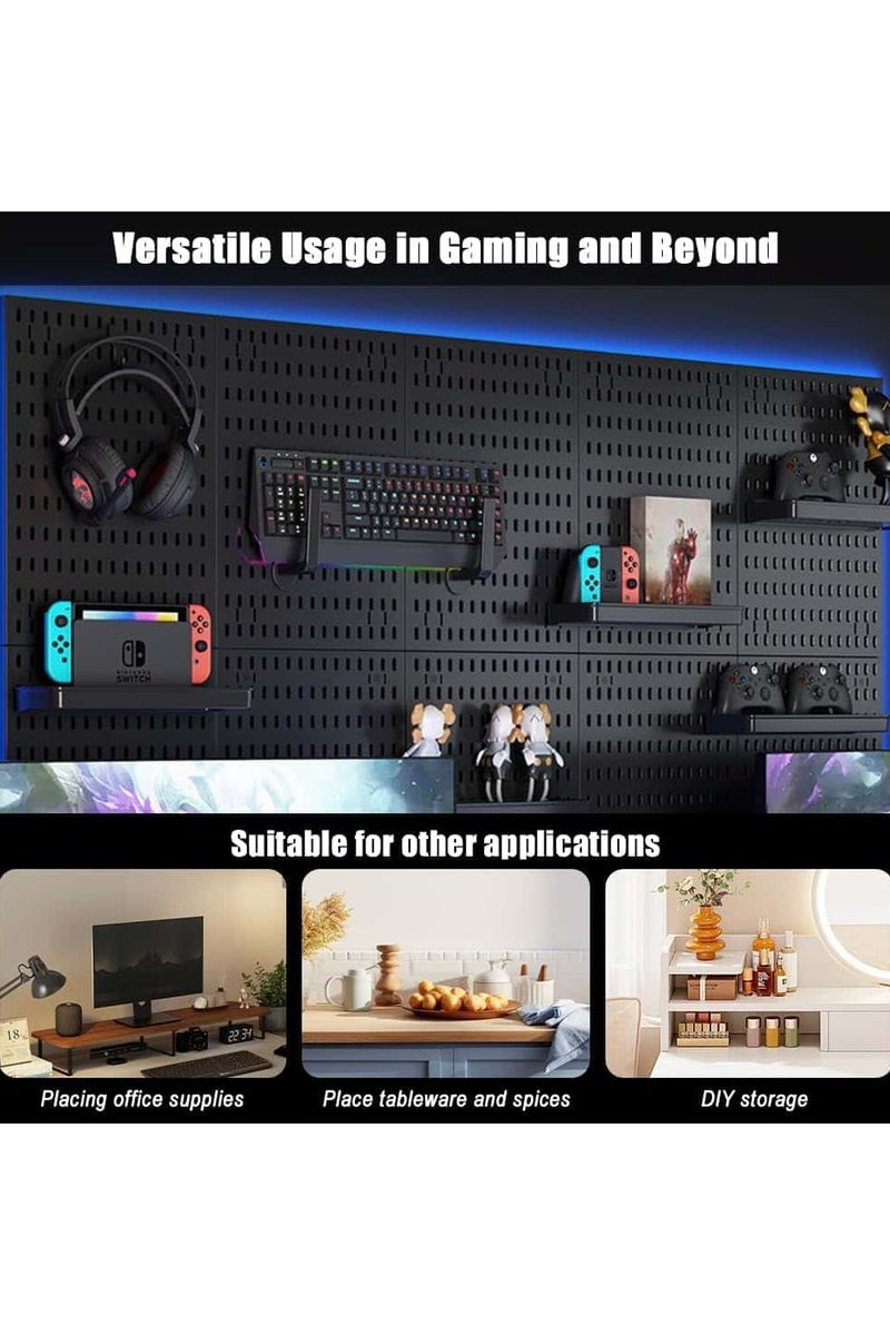 أنمي بيغبوارد مجموعة الجمع ، جدار جبل عرض بيغبوارد لوحة عدة للمنزل المطبخ غرفة المعيشة غرفة الألعاب ، غرفة الحرفية ، مكان العمل ، أسود - Image 4