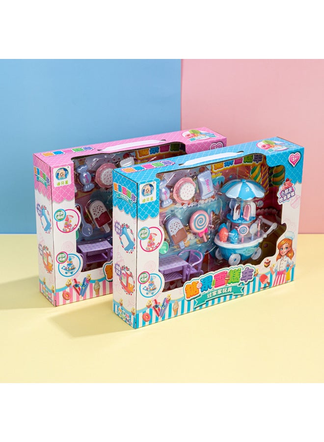 Creative Simulation Children Play House Toys 3-6 Years Old Girl Stall Supermarket Gift Toys A Set-Color:551-71 color Random Mix And Match】 - Image 3