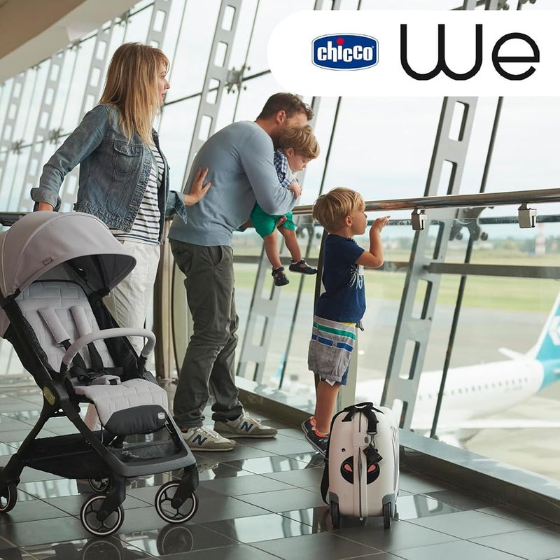 Chicco Chicco We Foldable Travel Stroller Ultra-Light 0 Months to 22 kg, Reclining with Sleeping Position, Padded Straps, Compact Closure, Cover and Rain Protection – Black - Image 1