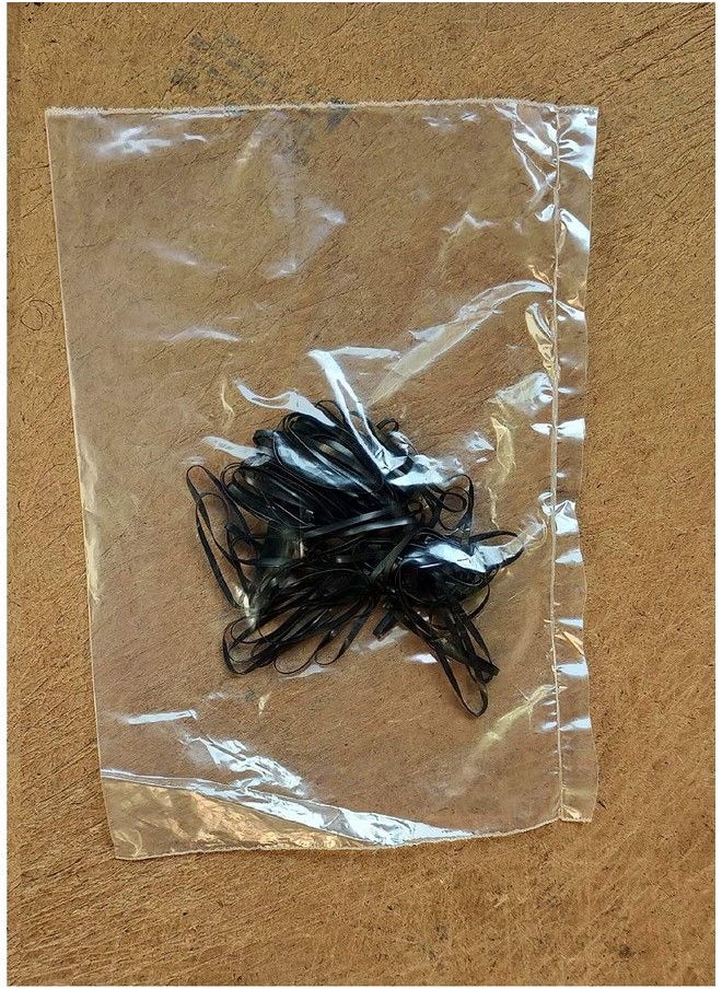 advancedestore - Pack Of 120 Small Elastics Stretchy Hair Tie Ponytail Hair Rubber Band Holder For Women (Black) - Image 1
