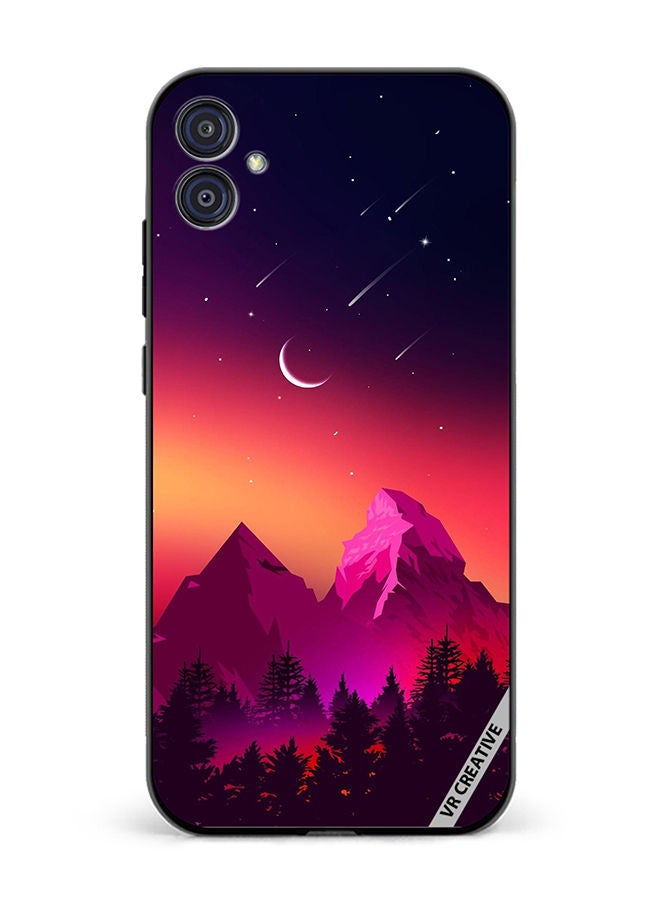 VR CREATIVE Protective Case Cover For Samsung Galaxy M04/F04 Moon Night Design Multicolour - Image 1