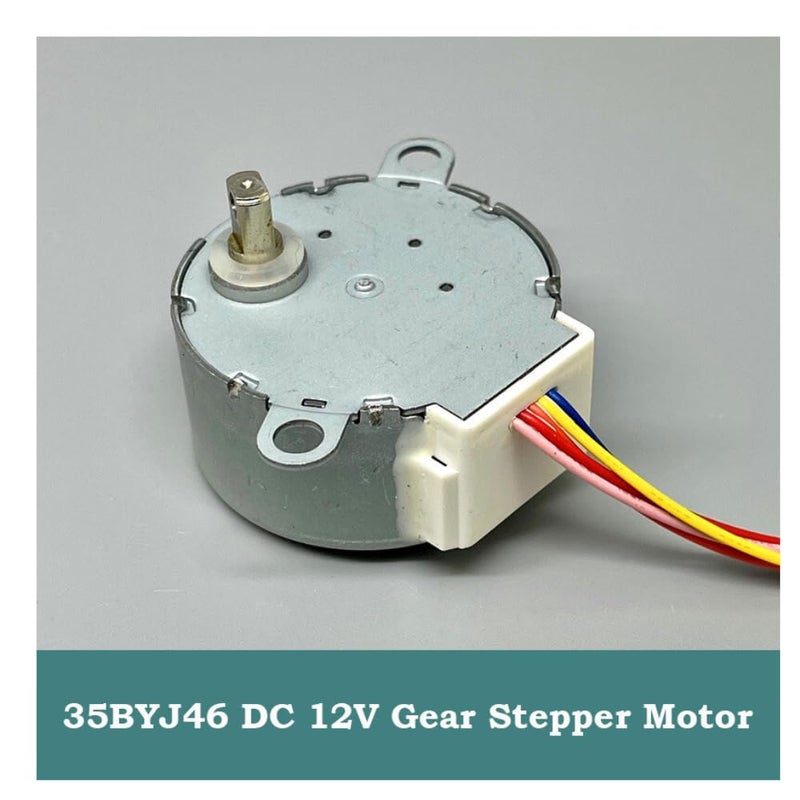 R&D Stepper Motor 35BYJ46-1347 12V DC | High Torque Mini Stepper Motor for Arduino, Robotics, 3D Printers, and DIY Projects - Image 3