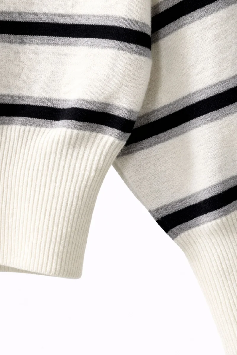 Mixray Mixray Ribbed Boat Neck Sweater