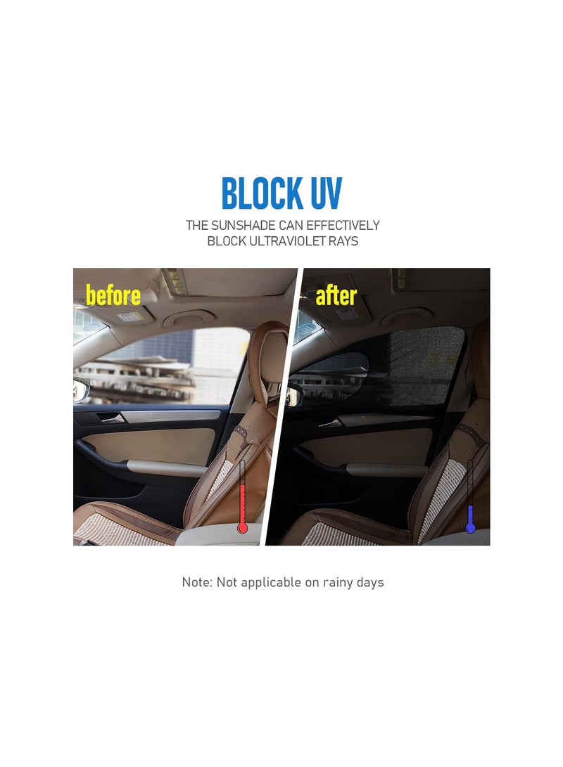 GGOOT Car Window Shade Car Shades for Side Windows Sunscreen UV Protection Car Sunshade for Driver Family Pet on Front Seat and Baby  - Image 3