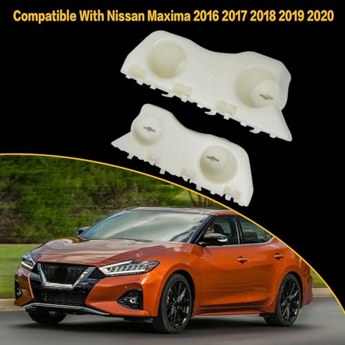 Priprilod Front Bumper Fender Brackets Left+Right Compatible with Nissan Maxima 2016-2020#62221-4RA1A 62221-4RA2A 62220-4RA1A 62220-4RA2A - Image 2