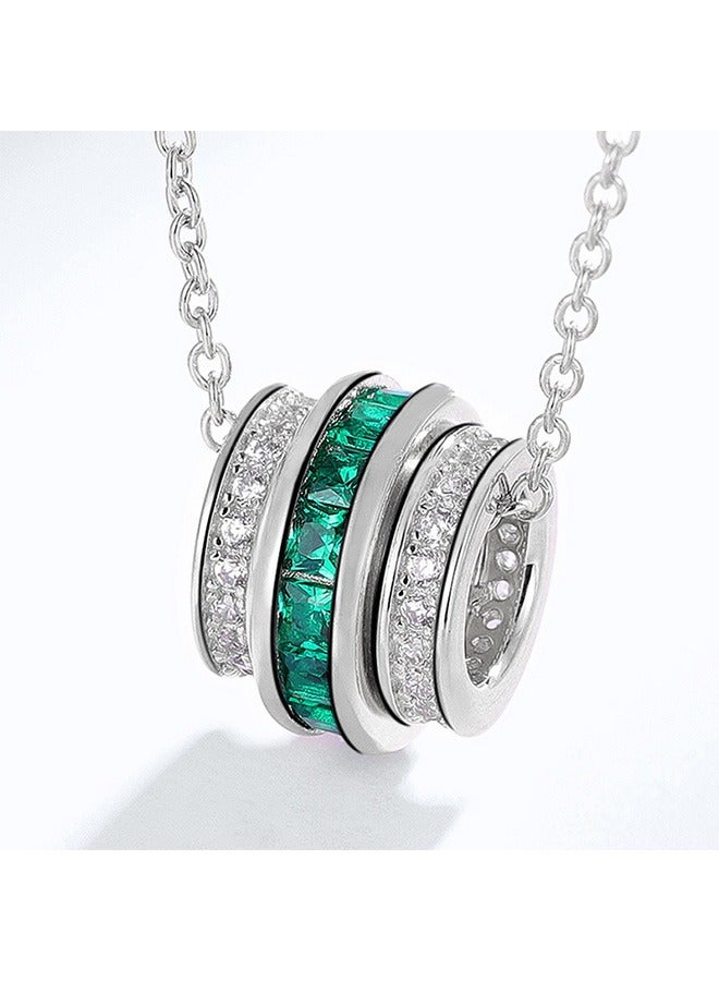 جيوان السيدات الطرف قلادة ، قلادة فضية S925 رائع ، أزياء السيدات قلادة - Image 2