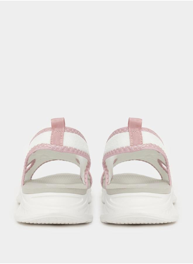 Styli Knitted Strap Slingback Comfort Sandals  - Image 4
