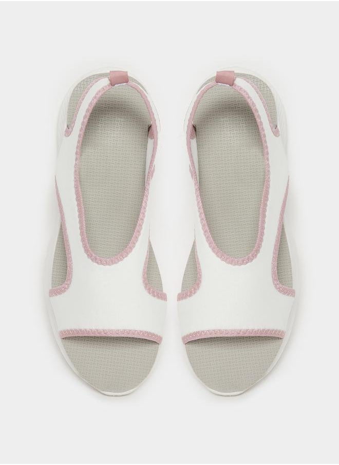 Styli Knitted Strap Slingback Comfort Sandals  - Image 5