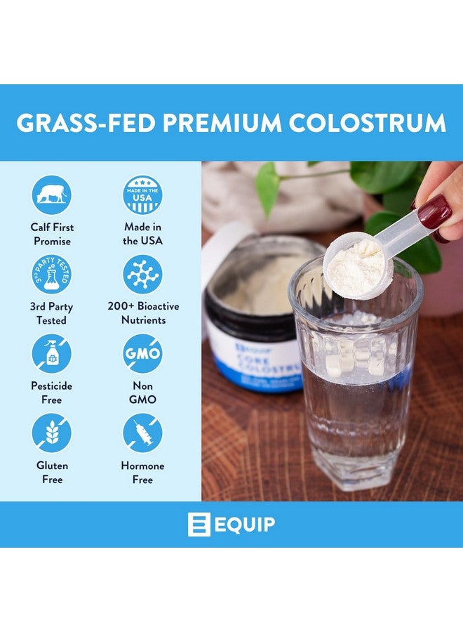 Equip Foods Core Colostrum | Grass Fed Colostrum Powder 3,000mg | Gut Health, Immunity, Recovery | Lactoferrin Supplements | Keto Friendly Colostrum Supplement | 30 Servings, Unflavored - Image 4