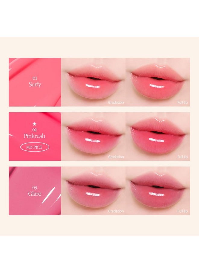 COSNORI Flow Wave Lip Tint Vegan Glassy Lip Gloss Lightweight & Longlasting Plantderived Oil Moisturizer (08 Bebe)  - Image 4