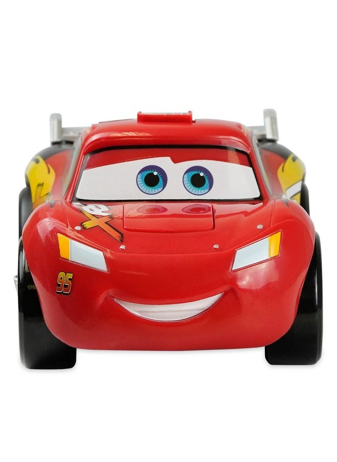 Disney Pixar Lightning Mcqueen Push & Go Talking Vehicle Cars  - Image 1