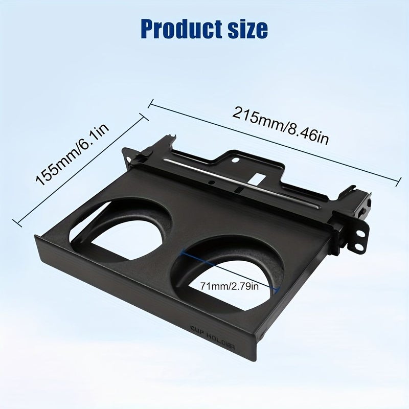 Black Center Cup Holder for Toyota 4Runner Hilux 1989-1995 Replaces 55620-89103 - Image 4