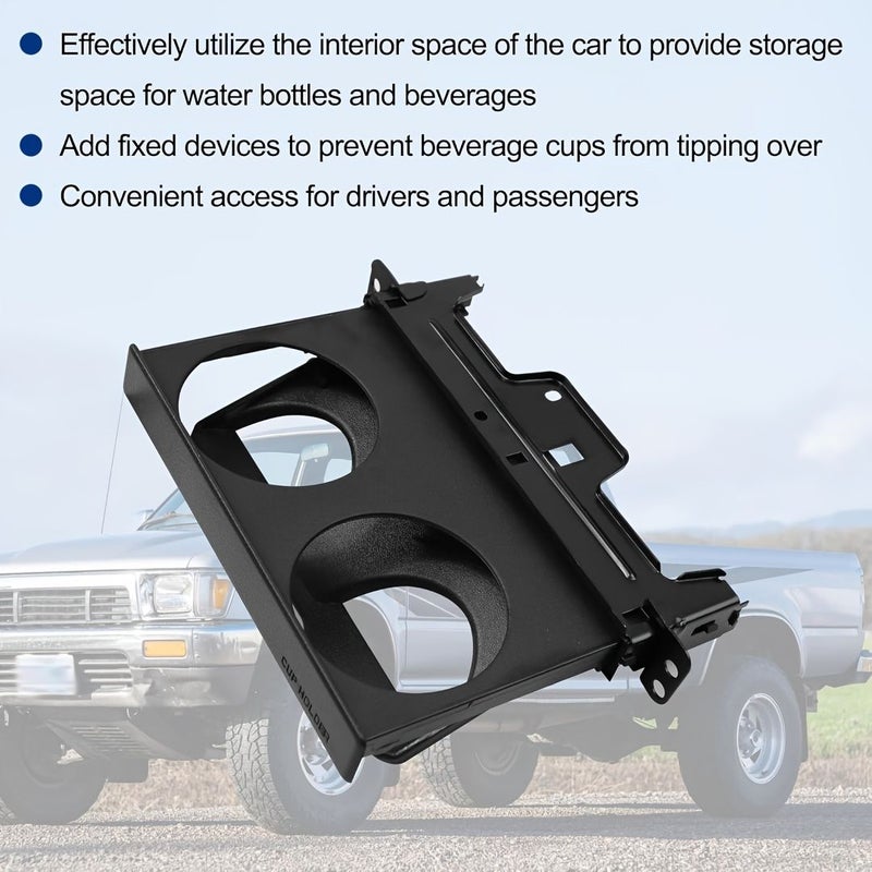 Black Center Cup Holder for Toyota 4Runner Hilux 1989-1995 Replaces 55620-89103 - Image 5