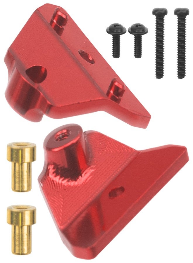 Share Goo ShareGoo Front Shock Absorbers Pull Rod w/Shock Tower Mount Compatible with MN MN82 LC79 MN78 1/12 RC Car Upgrades Parts (Red) - Image 3
