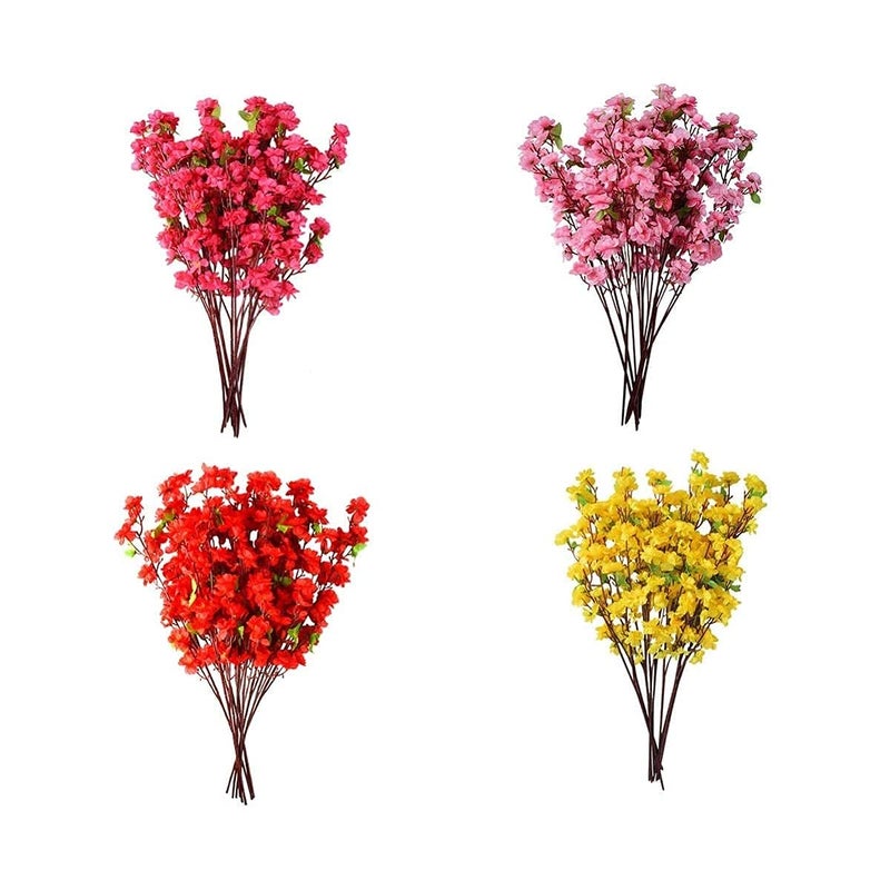 Homenique Artificial Cherry Blossom Flower Set of 4 - Image 3