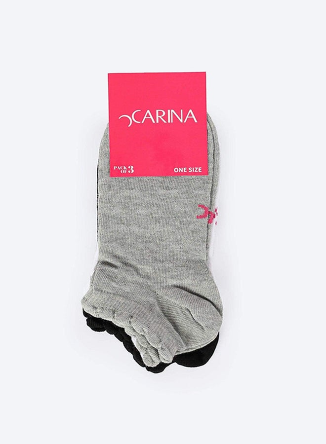 Carina Pack of 3 Cotton Socks - Image 2