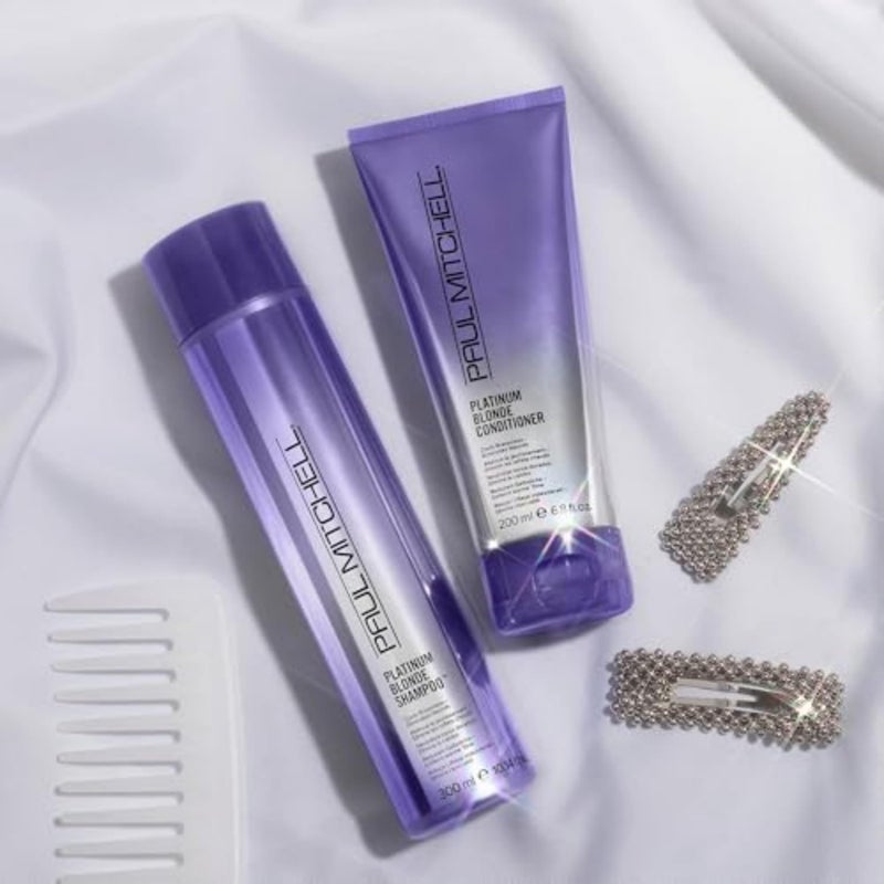 Paul Mitchell Platinum Blonde Purple Shampoo, Cools Brassiness, Eliminates Warmth, For Color-Treated Hair + Naturally Light Hair Colors, 10.14 fl. oz. - Image 4