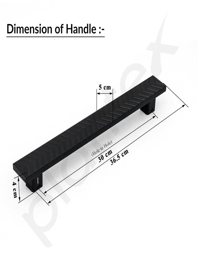 Plantex Door Handle/300mm Main Door Handle for Wooden Door/Pull-Push Handle for Main Door/Door Accessories - Pack of 1 (609, Black) - Image 3