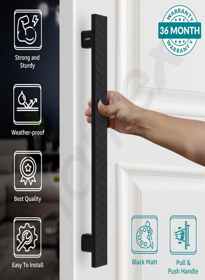 Plantex Door Handle/300mm Main Door Handle for Wooden Door/Pull-Push Handle for Main Door/Door Accessories - Pack of 1 (609, Black) - Image 2