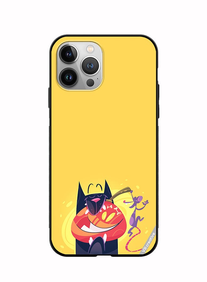VR CREATIVE Protective Case Cover For Apple iPhone 11 Pro Max Halloween Cat Design Multicolour - Image 1