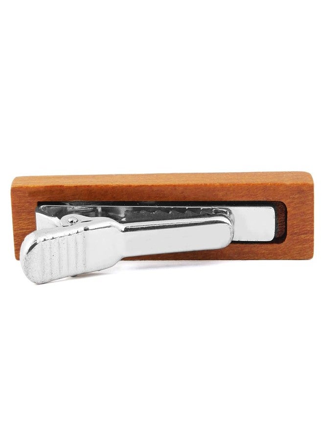 Peluche Natural Cheery Wood Tie Pin for Men - Image 5