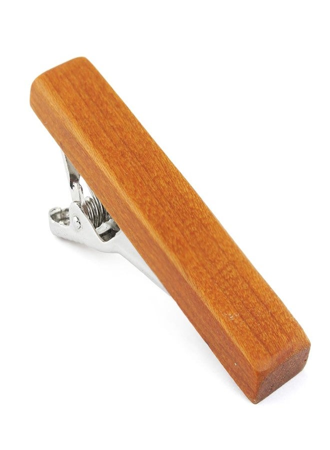 Peluche Natural Cheery Wood Tie Pin for Men - Image 1