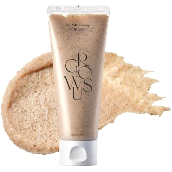 GROWUS SEA SALT THERAPY SCALP SCALER, 2-IN-1 SHAMPOO AND SCALP SCRUB WITH MINERAL-RICH SEA SALT AND SEA WATER FOR DRY, ITCHY SCALP, 8.8 OZ / 250G, FREE FROM PARABEN, SULFATE - Image 2