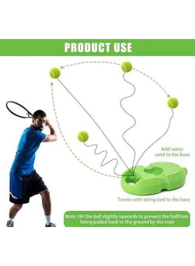Owqust Owqust Self-Study Training Tennis Trainer Rebound Balls with Rope Practice Tool Tennis Kit  - Image 2