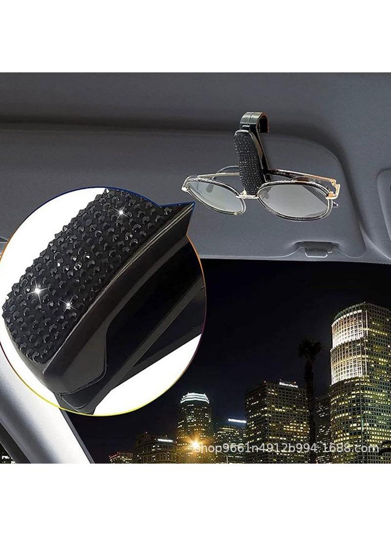 Generic - Black Car Sun Visor Multi-function Glasses Clip - Image 1