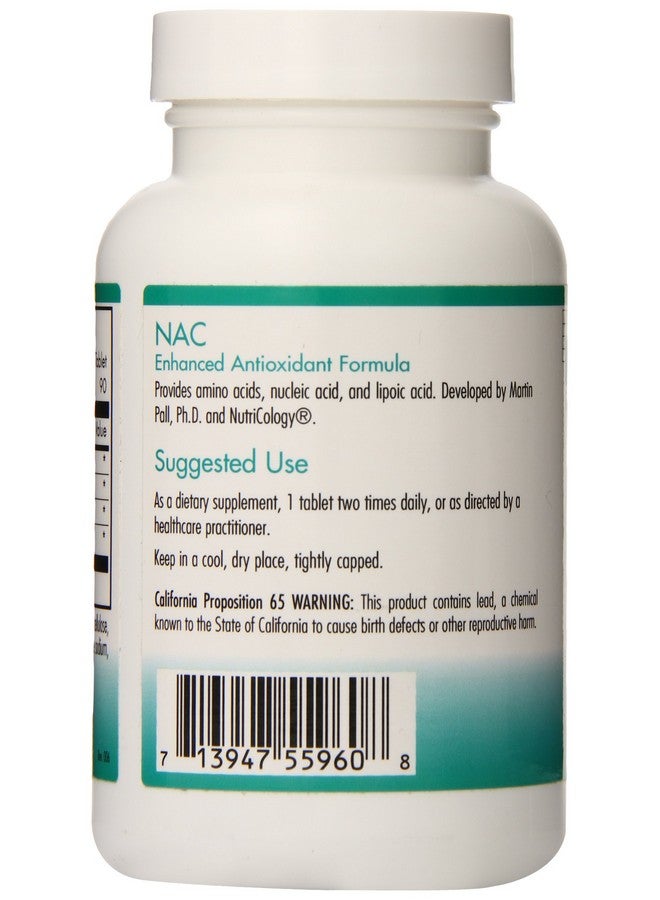 Nutricology مكمل نوتري كولوجي NAC المعزز - N-أسيتيل-ل-سيستين، سلف هيدريل، يدعم وظيفة المناعة، إزالة المخاط - 90 حبة - Image 4