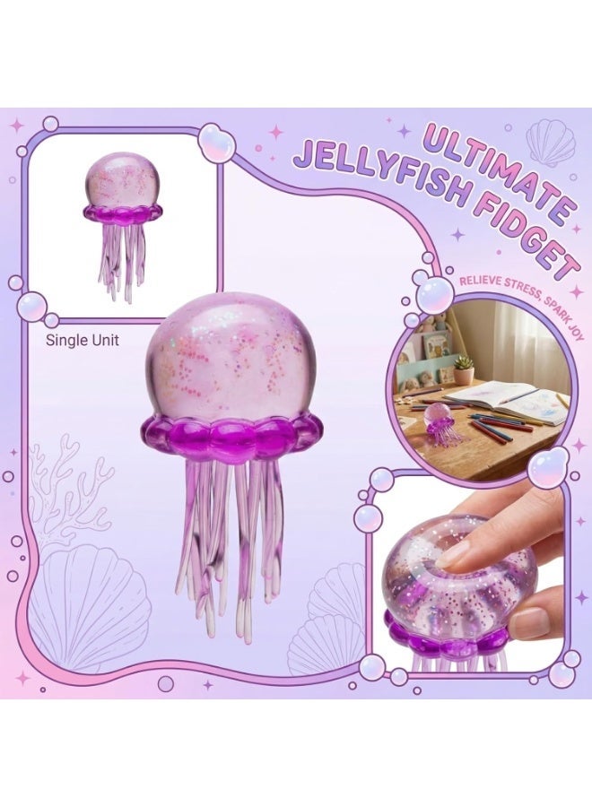 Whimsy Jellyfish Squeeze Toys, Relieve Stress, Slow Rise Squishy, Ultra Moldable Stress Relief Sensory Toy for Adults /kids - Image 4