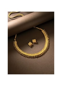 PEORA Peora Gold Plated Elegant Indian Traditional Choker Necklace with Earring Jewellery Set for Women Girls  - Image 3