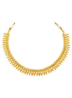PEORA Peora Gold Plated Elegant Indian Traditional Choker Necklace with Earring Jewellery Set for Women Girls  - Image 5