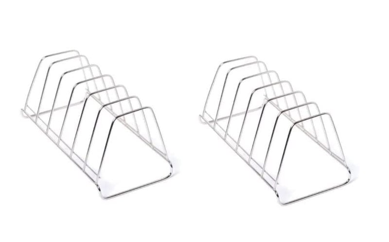 TechSrmaji Stainless Steel Plate Rack/Plate Stand Dish/Lid Holder Utensil Rack for Kitchen/ 6 Sections with Anti-Rust Plate Stand for Kitchen Cabinet/Kitchen Rack and Holder (Pack of 1) - Image 3
