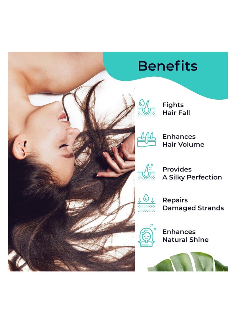 PILGRIM Pilgrim Pack of 2 Hair Mask and Pack (Argan Oil)Treats Damaged, Dry and Frizzy Hair, for Hair Growth and Hair Fall Control, Sulphate and Paraben Free, Korean Beauty Secrets, 200ml+200ml  - Image 5