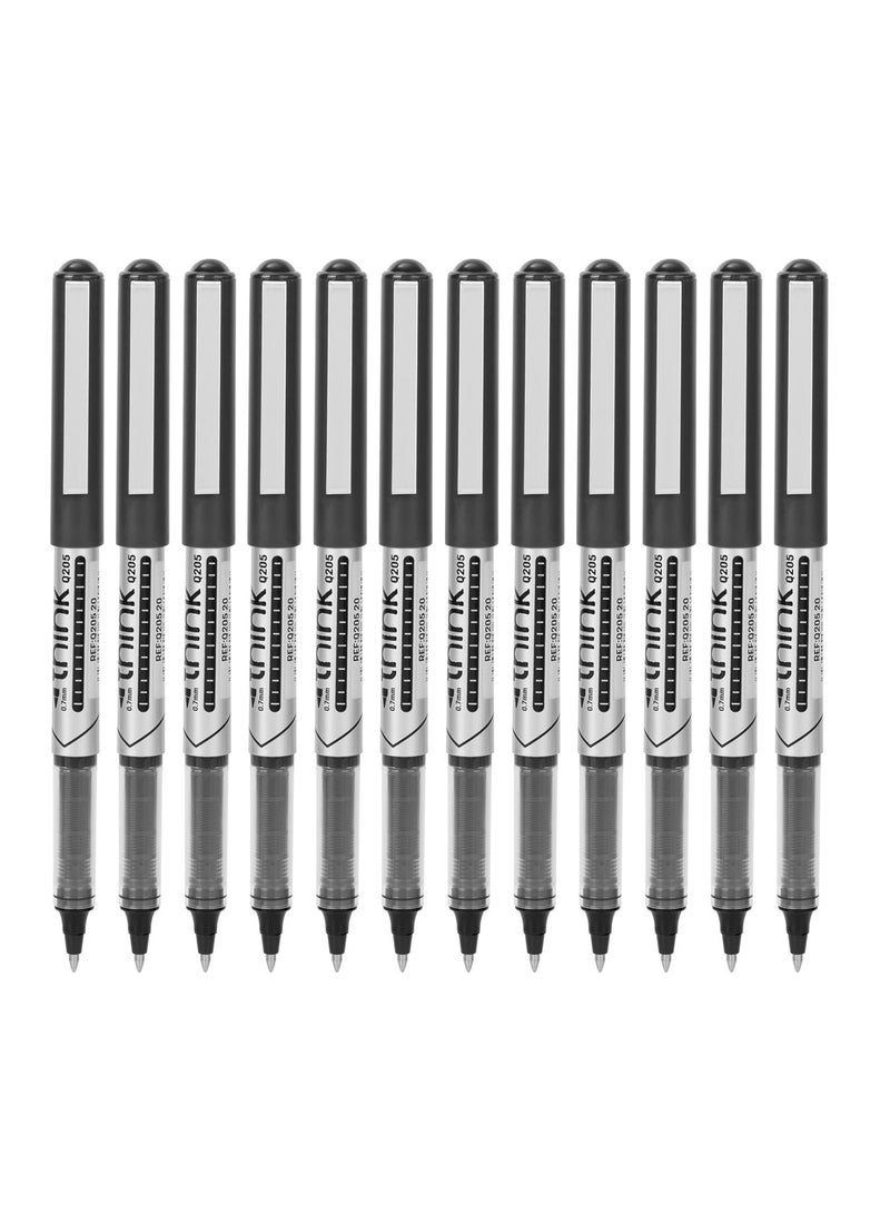 Deli 12-Piece Think Roller Pen 0.7mm Tip Black Ink  - Image 2